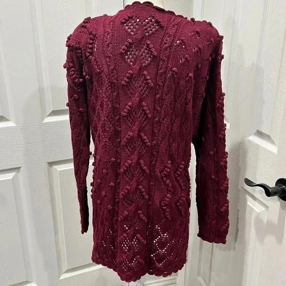 Vintage Yarnworks 80s hand knit sweater, shoulder pads, knitted embellished - Picture 4 of 11